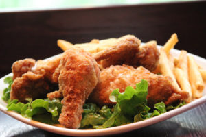 fried chicken and french fries